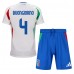 Maillot de foot Italie Alessandro Buongiorno #4 Extérieur vêtements enfant Europe 2024 Manches Courtes (+ pantalon court)